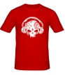 Мужская футболка «Электронный череп» - Фото 1