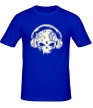 Мужская футболка «Электронный череп, свет» - Фото 1