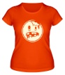 Женская футболка «Зомби рожица свет» - Фото 1