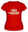Женская футболка «Бесплатные обнимашки свет» - Фото 1