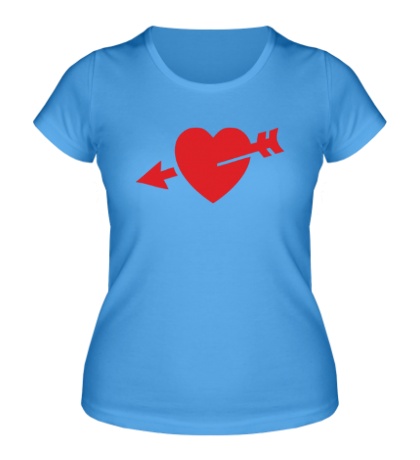 Женская футболка «Сердце со стрелой»