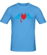Мужская футболка «Сердечко с рожками» - Фото 1