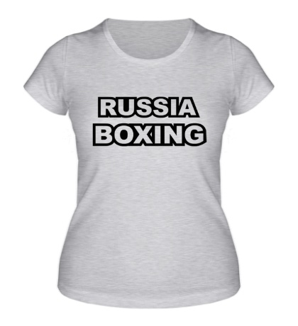 Женская футболка Russia Boxing