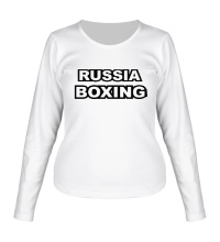 Женский лонгслив Russia Boxing