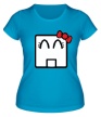 Женская футболка «Квадратик она» - Фото 1