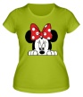 Женская футболка «Минни Маус, для нее» - Фото 1