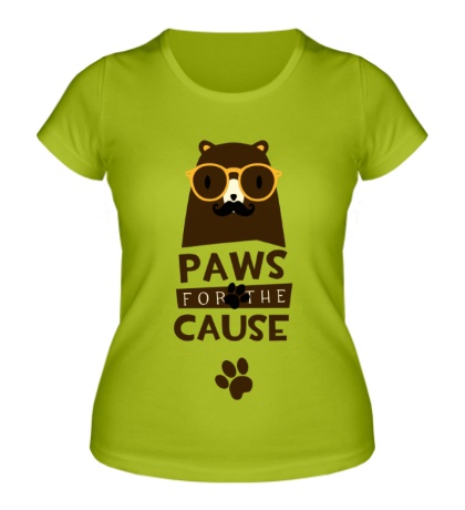 Женская футболка Paws for the Cause