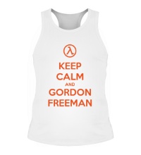Мужская борцовка Keep Calm & Gordon Freeman