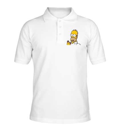 Рубашка поло «Гомер с Пончиком»