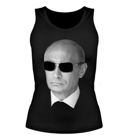 Женская майка Путин в очках