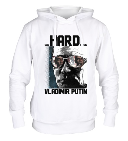 Толстовка с капюшоном «Go Hard Like Vladimir Putin»