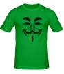 Мужская футболка «Маска анонимуса» - Фото 1