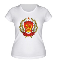 Женская футболка Герб РСФСР