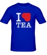 Мужская футболка «I love tea with cup» - Фото 1