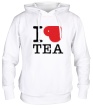 Толстовка с капюшоном «I love tea with cup» - Фото 1