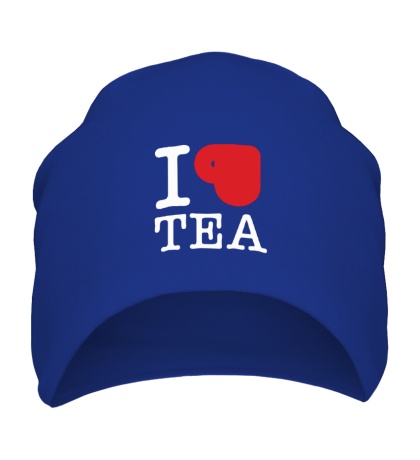 Шапка I love tea with cup