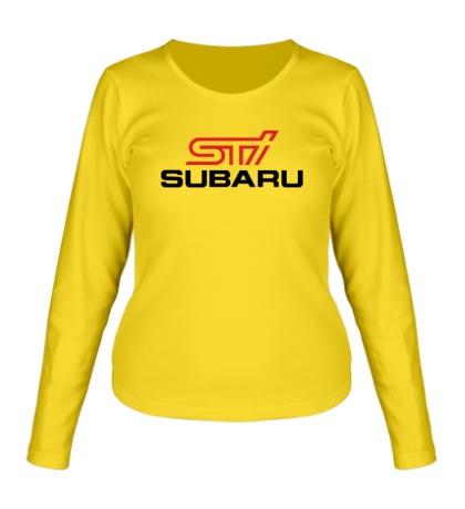 Женский лонгслив «Subaru STI»