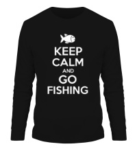 Мужской лонгслив Keep Calm & Go Fishing