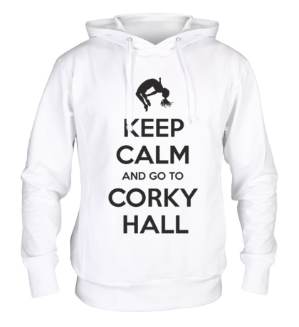 Толстовка с капюшоном Keep Calm and go to Corky Hall