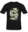 Мужская футболка «Тату в виде дракона» - Фото 1
