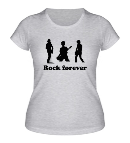 Женская футболка «Rock forever»