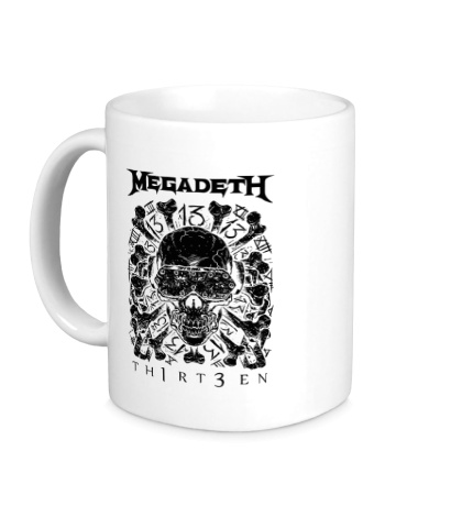 Керамическая кружка Megadeth Thirteen