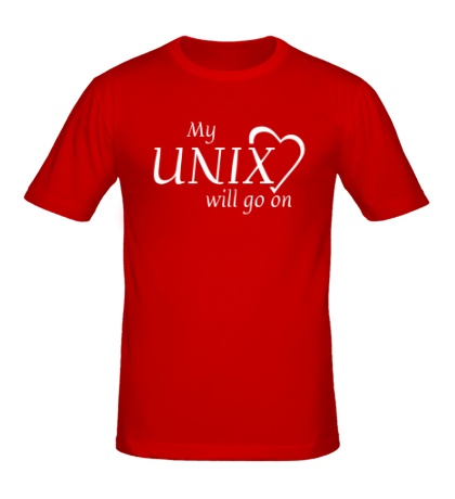 Мужская футболка My Unix will go on