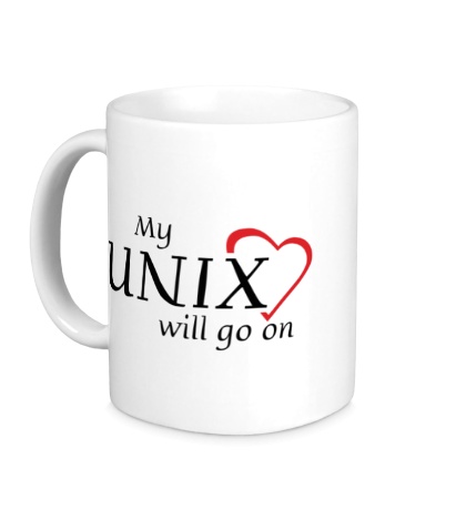 Керамическая кружка My Unix will go on