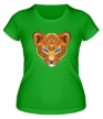 Женская футболка «Голова леопарда» - Фото 1