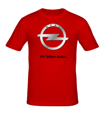 Мужская футболка Opel Wir leben Autos