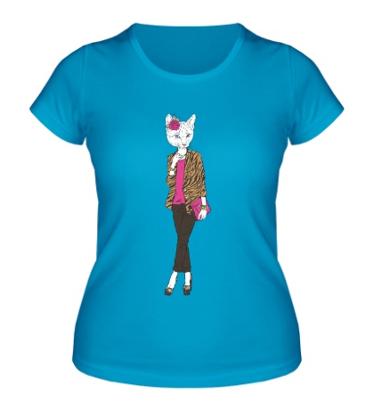 Женская футболка «Гламурная кошечка»