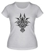 Женская футболка «Мистический тату-дракон» - Фото 1