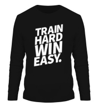 Мужской лонгслив Train hard win easy
