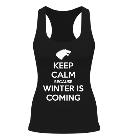 Женская борцовка «Keep Calm & Winter is Coming»