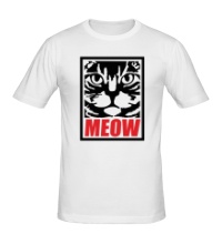 Мужская футболка Meow Poster