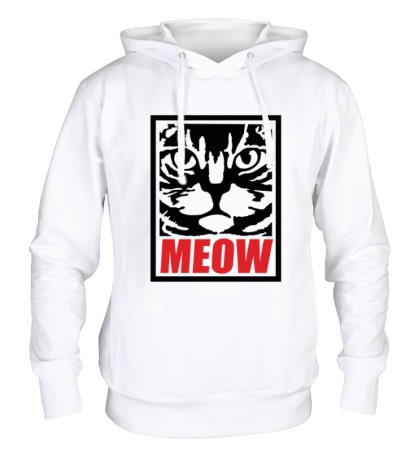 Толстовка с капюшоном Meow Poster