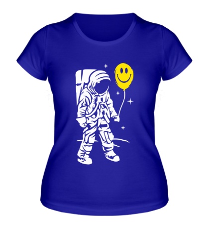 Женская футболка Космонавт с шариком