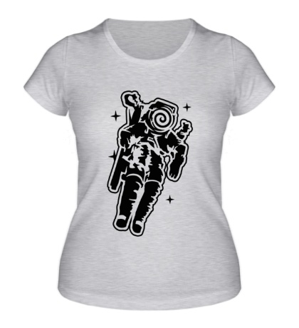 Женская футболка ALien astronaut инопланетный астронавт