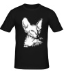 Мужская футболка «Кот сфинкс» - Фото 1