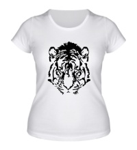 Женская футболка Eyes of the tiger