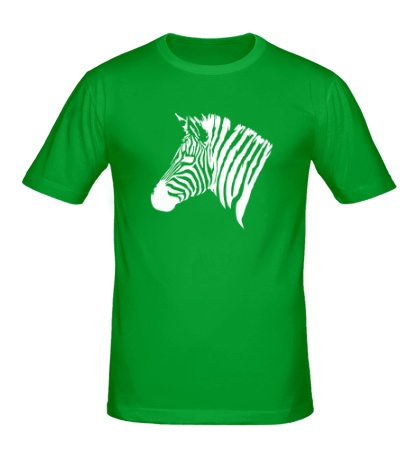 Мужская футболка «Голова зебры»