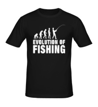 Мужская футболка Evolution of Fishing