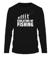 Мужской лонгслив Evolution of Fishing