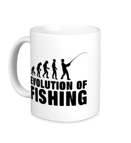 Керамическая кружка Evolution of Fishing