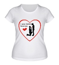 Женская футболка С днем Святого Валентина
