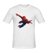 Мужская футболка Летящий Человек-Паук