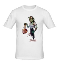Мужская футболка Девушка-зомби