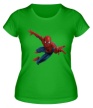 Женская футболка «Летящий Человек-Паук» - Фото 1