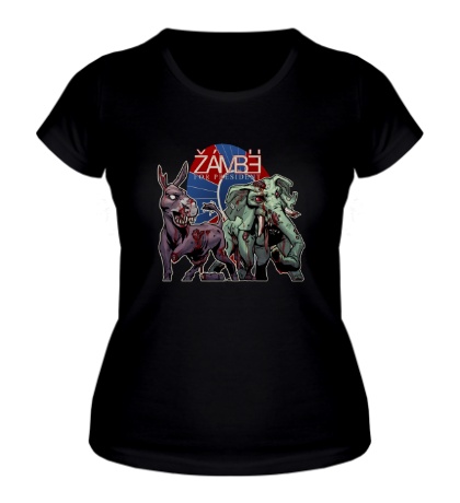 Женская футболка «Нашествие зомби»