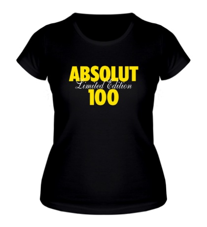 Женская футболка Absolut 100